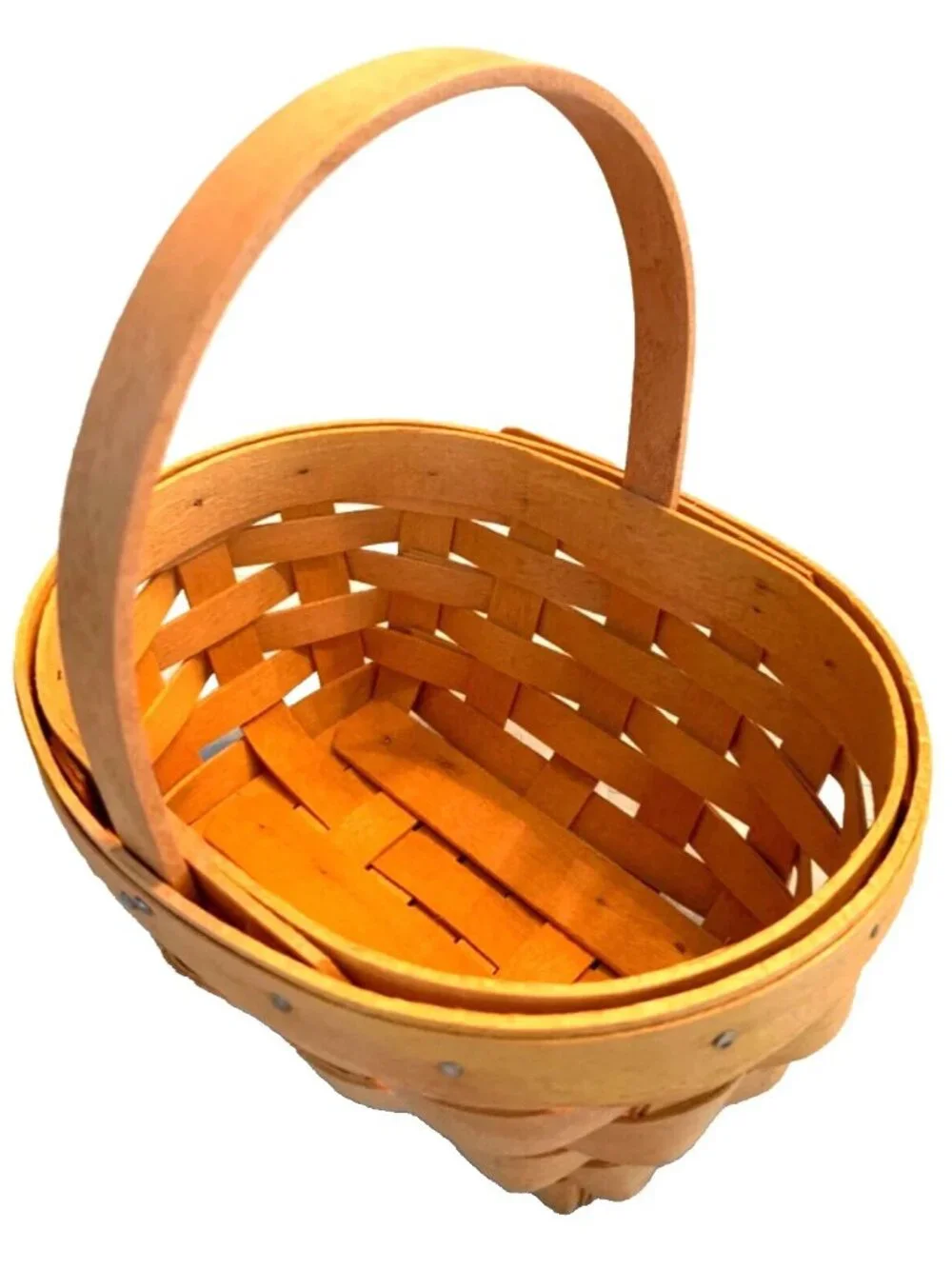 1999 Longaberger Horizon of Hope Woven Basket & Prot. - H 6.75” x W 5” x L 6.5”